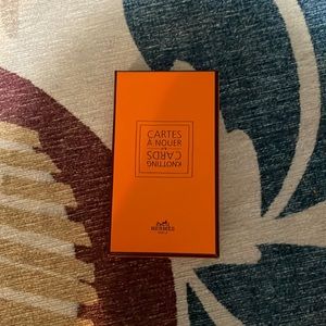 Hermes new in box knitting cards